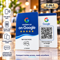 Google Review NFC + QR Card