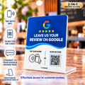 Google Review NFC + QR Countertop Stand