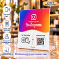 Instagram NFC + QR Countertop Stand