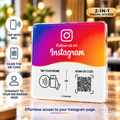 Instagram NFC + QR Plate